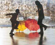 『水のカーテン』