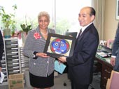 米国“下水道市長”が表敬／国交省