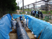 １５年埋設管の防食調査／長期埋設管調査・見学会