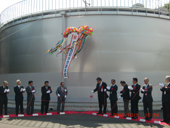 灘崎西配水池が通水／岡山市水道局