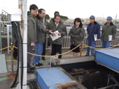 三井国交副大臣が横浜市の施設を視察