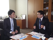 御園日水協専務が友近参院議員に面会