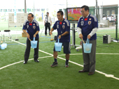 暑さしのぎは下水再生水の｢打ち水｣で