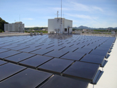 浄水場で太陽光発電稼働／ピーク電力を最大３０％減／兵庫県