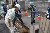 復旧作業続く被災地／漏水調査や下水管渠２次調査／熊本地震