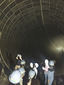 浸水対策に理解呼びかけ／地下５０ｍ探検ツアー／国内最大級の和田弥生幹線で見学会／東京都下水道局