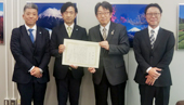 クボタなど４社に感謝状／駿豆水道復旧への貢献で／静岡県企業局