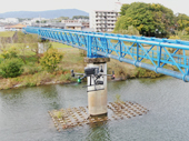 効率的･効果的な水管橋点検を／ドローン活用へ実証実験／豊田市上下水道局