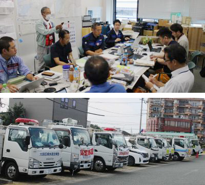 被災地へ水を 応急給水が拡大／上下水道の復旧へ支援急ぐ／熊本地震
